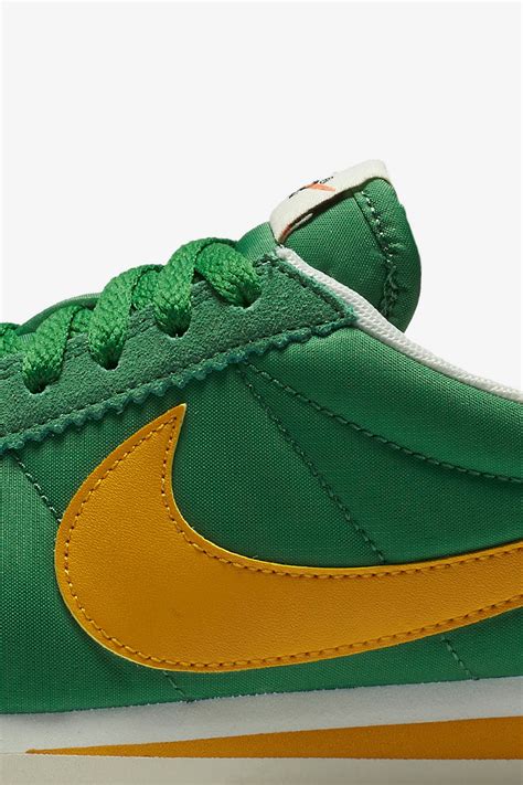 nike classic cortez damen grün|Women's Nike Classic Cortez Premium 'Classic Green & Yellow .